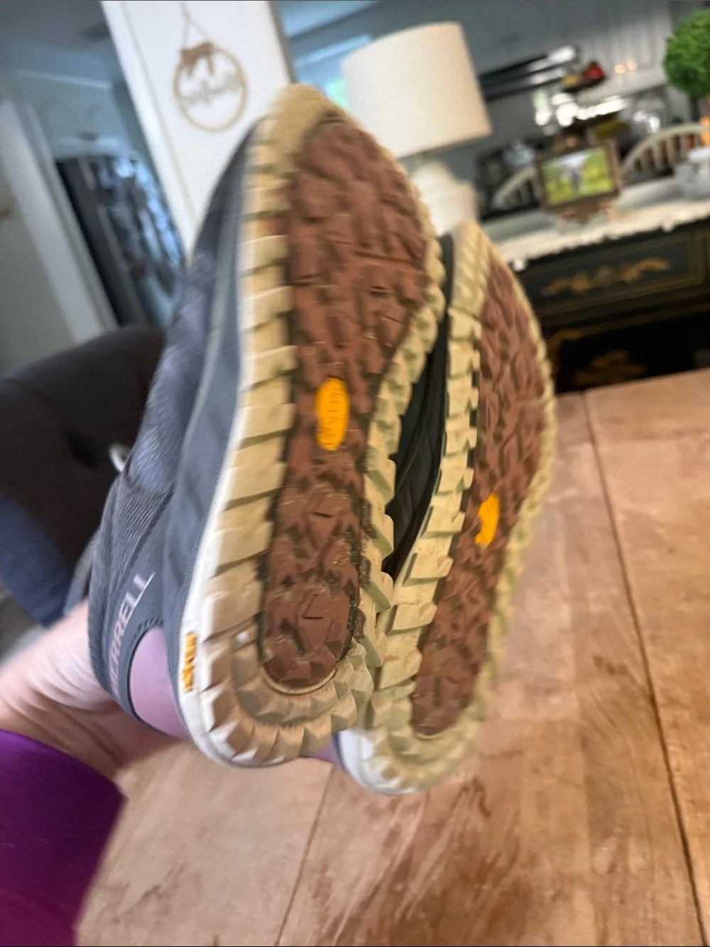 Merrell Women's Gray and Pink Trail Runners